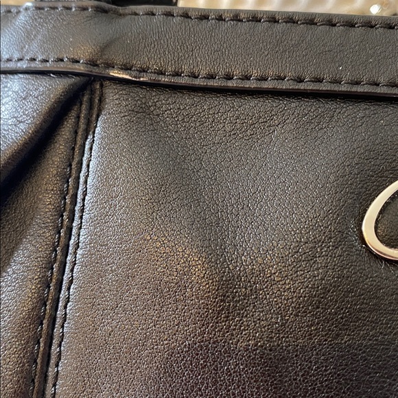 Coach Gallery East West Black Leather Zipper Tote bag purse - Picture 9 of 16